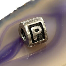 Designer Pandora S925 ALE Sterling Silver Alpha Letter P Beaded Charm alternative image