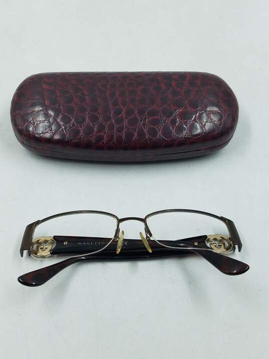 Gucci Bronze Rimless Eyeglasses image number 1