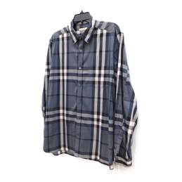 Burberry Brit Black & Gray Nova Check Men's Long Sleeve Shirt Size XL with COA alternative image