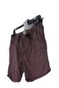 Mens Brown Flat Front Belted Casual Chino Shorts Size Medium image number 3