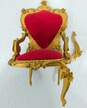 Vintage Spielwaren Szalasi Rococo Red Velvet Dollhouse Chairs image number 3