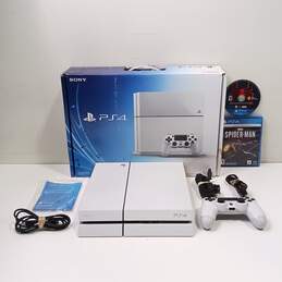 Sony PlayStation 4 Glacier White 500GB Model CUH-1115A Console Game Bundle IOB