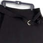 Womens Black Flat Front Slash Pocket Belted Hi-Low Hem A-Line Skirt Size XL image number 3