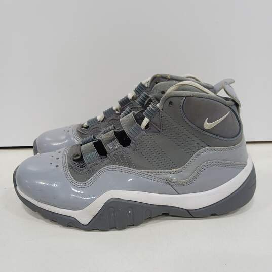 Boys Air Zoom 36516-011 Gray Lace Up Low Top Basketball Shoes Size 4.5Y image number 3