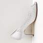 Nina Women's Fawn Silver Glittery Mesh Heel  Size 10 image number 1