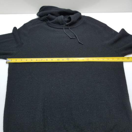 Women's Michael Kors black knit wool blend hoodie XL image number 7