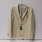 Murano Men's Cream Coat Slim Fit Size S W/Tags image number 1