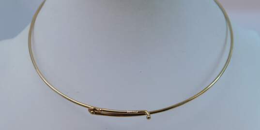 14K Yellow Gold Delicate Collar Necklace 12.1g image number 3