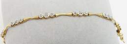 10K Yellow Gold 0.40 CTTW Diamond Tennis Bracelet - For Repair 5.2g alternative image