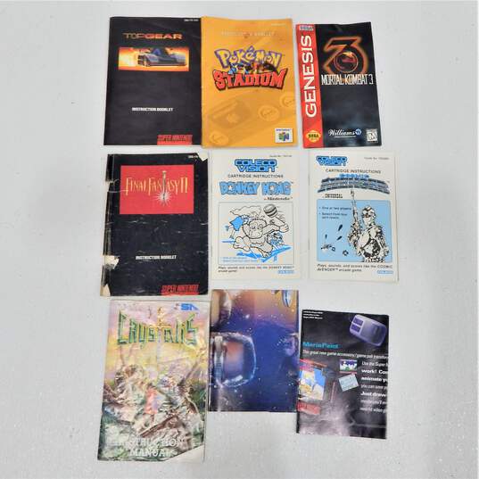 Video Game Manual Lot - Pokémon Nintendo Sega image number 3