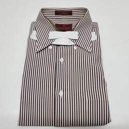 Vintage Nordstrom Classic Pinpoint Cotton LS Shirt Men's 32 alternative image