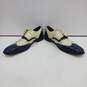 Men's Stacy Adams White/Blue Leather Dress Shoes Size 10.5 image number 2