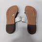 Sam Edelman White And Brown Slide Sandals Size 6 image number 5