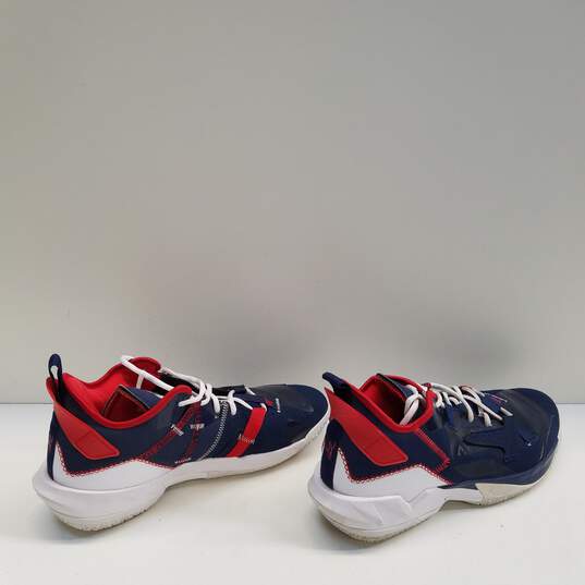 Buy the Air Jordan Why Not Zero 4 USA Shoes Men's Size 12 | GoodwillFinds