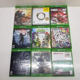 Mixed Lot of 9 Microsoft Xbox One Video Games #1