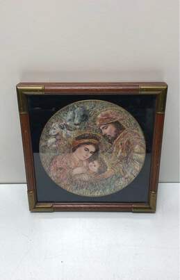 Knowles Limited Edition Edna Hibel Collectors Wall Art Plate The Nativity