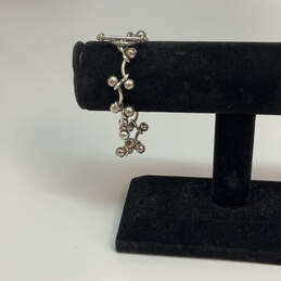 Designer Silpada 925 Sterling Silver Dumbbell Toggle Link Chain Bracelet