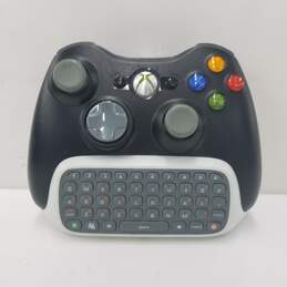 Microsoft Xbox 360 Wireless Controller w Chat pad Untested