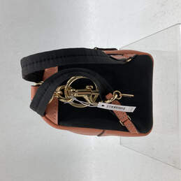 NWT Womens White Coral Leather Rainbow Print Zip Pocket Charm Mini Backpack alternative image
