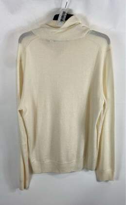 Saks Fifth Avenue Womens White Knitted Long Sleeve Pullover Sweater Size Large alternative image