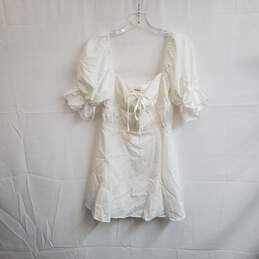 Eggie White Baby Doll Dress WM Size XS NWT