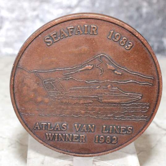 1983 Seafair Sea Galley Emerald Cup Medallion image number 1