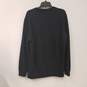 Mens Black Cotton Long Sleeve Crew Neck Pullover Sweatshirt Size Medium image number 2