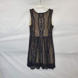 Blu Pepper Black Lace Sleeveless Midi Sheath Dress WM Size S NWT alternative image