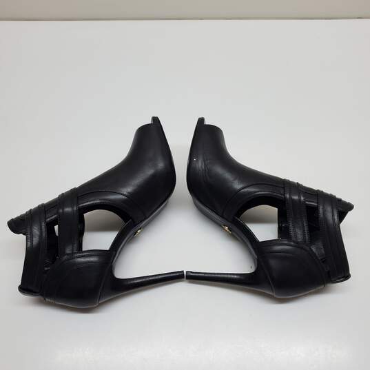 Michael Kors Blaze Open Toe Black Peep Toe Heeled Boots Women's Size 7.5M image number 3