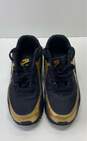 Nike Air Max 90 Essential Black Gold Athletic Sneakers sz 8.5 image number 6
