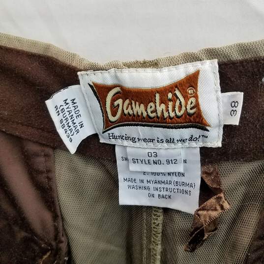 Gamehide Men's Brown Cotton/Nylon Style 912 Hunting Pants Size 38 image number 4