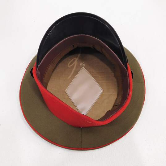 Vintage USSR Soviet Russia Military Officer Visor Cap Hat Size 56 image number 4