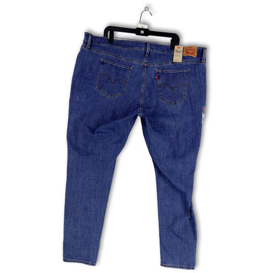NWT Womens Blue 721 Denim Medium Wash High Rise Skinny Jeans Size 26W image number 2