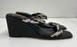 Vince Camuto Black Wedge Sandals Women's Size 8.5 image number 1