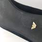 Emporio Armani Suede Pointy Flats Women's Sz 7.5A Black image number 7