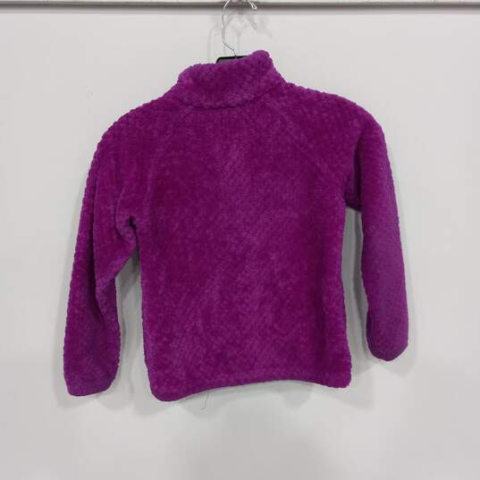 Columbia Girls Purple Fleece Jacket Size S (8) image number 2