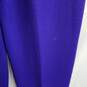 St. John purple knit trouser pants women's size 4 - flaws image number 4