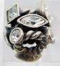925 Sterling Silver Signed Chamilia Marquise Cut Swarovski Crystal Bead JC-2A image number 3