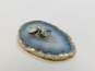 Artisan Sterling Silver Chrysoprase Moonstone Blue Glass Earrings Variety 19.7g image number 5