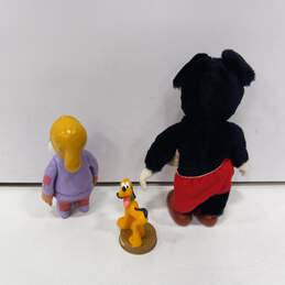 Bundle of 3 Assorted Vintage Disney Mickey, Dwarf & Pluto Figurines alternative image
