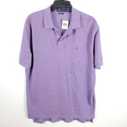 Polo Ralph Lauren Men Purple Polo T Shirt L NWT