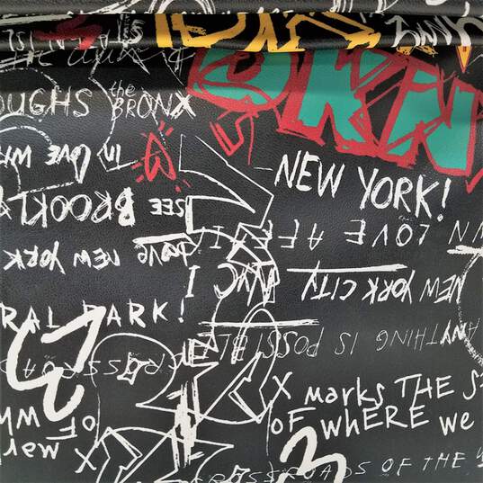 DKNY Tilly Graffiti Fold Over Backpack Multicolor image number 3