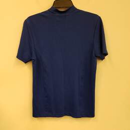 Mens Blue Short Sleeve V-Neck Casual Pullover T-Shirt Size Large alternative image