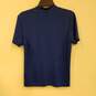 Mens Blue Short Sleeve V-Neck Casual Pullover T-Shirt Size Large image number 2