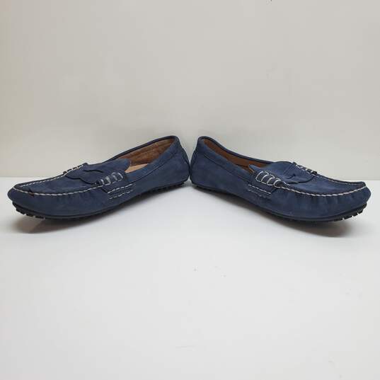 POLO RALPH LAUREN Men Penny Loafers in Blue Suede Size 9.5 D image number 3