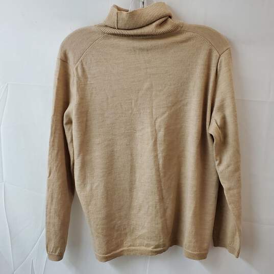 Pendleton Light Brown Wool Turtleneck Sweater Size 2X image number 2