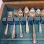 IS Wm. Rogers Overlaid Silver Plate 53pc Set in Wood Case image number 3