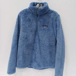 Women's Patagonia Blue Sherpa Sweater Sz M