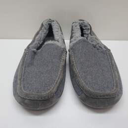 UGG Men Slippers Ascot Wool Loafer Shoes Grey Sz 11 alternative image