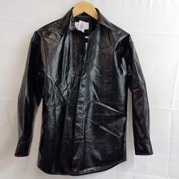 Babaton Pelli Shirt Jacket in Black Size 2XS